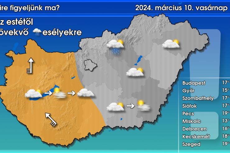 Szl, es, kellemes hmrsklet - ez vr rnk vasrnap